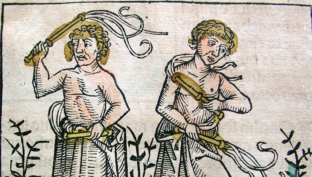 Flagellants, from the Nuremberg Chronicles